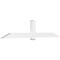 Ekena Millwork Eugene Architectural Grade PVC Gable Bracket, 108"W x 22 1/2"H x 4"D x 6"F, 5/12 Pitch GBP108X23X0406EUG00 - alternate 1